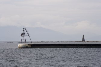 View from E with breakwater in foreground