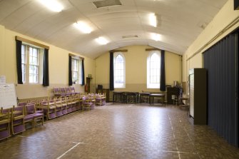 Interior. View of hall from W