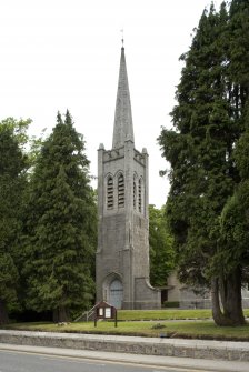 View of steeple from original church