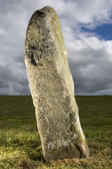 View of face of stone with pictish carvings