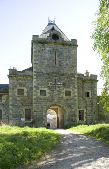 Clock tower, view from N