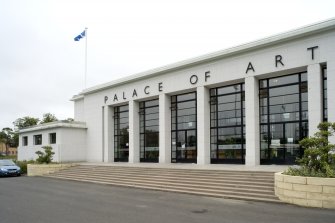 View of main frontage from SSW