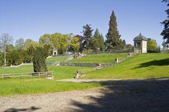 Terrace gardens and pavilions, general view from S