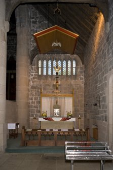 Interior. E side chapel, view from SW (flash)