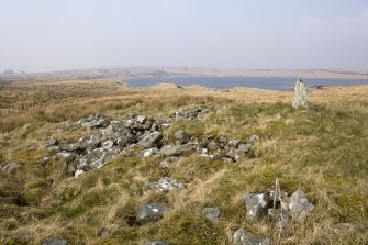 General view looking N from the chambered cairn.