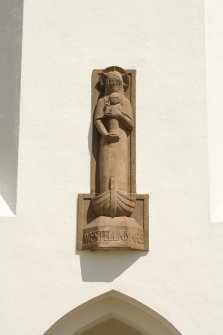 Detail of Hugh lorimer sculpture.