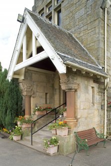 SW Entrance porch. Detail