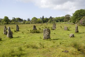 Stone circle, view from NE