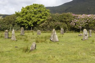 Stone circle, view from SE