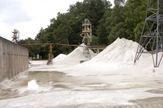 View from N of processed sand stock.