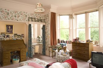 Interior. South wing, 1st floor, Lady Haddo's bedroom, view from N
