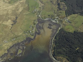 General oblique aerial view centred on the village, taken from the NW.