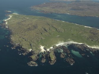 General oblique aerial view of Iona, taken from the WNW.