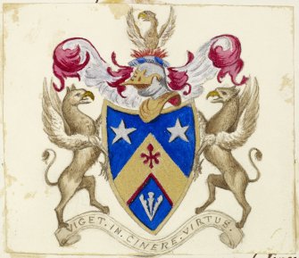 Davidson Arms inscribed ''Viget in Cinere Virtus''.

