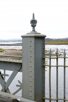 Detail of cast iron pillar at N end
