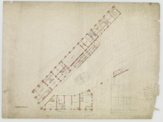 Caledonian Railway Company, Railway Station.
Digital image of drawing showing Street Floor.