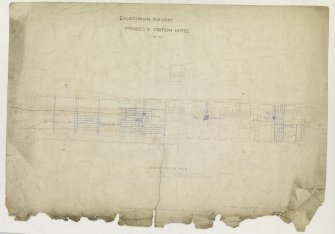 Caledonian Railway Company, Princes Street Station Hotel.
Digital copy of drawing showing Street Floor Plan.