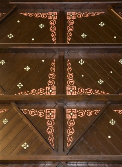 Detail of chancel ceiling. St Modan's Parish Church, Rosneath.