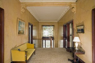 Interior. 1st floor. Stair hall and landing