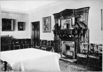 Digital image of photograph showing view of Dining Room.