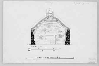 Section of cruck-framed cottage, Glencoe.