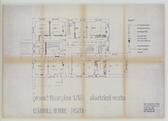 Digital copy of ground floor plan of Cornhill House, Perth by Angus Mackillop and Partners.