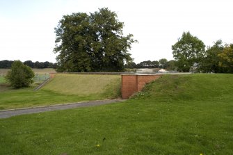 View from S showing SW entrance to bunker.