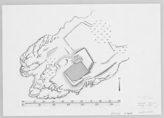 Publication illustration; Old Castle Lachlan site plan.
