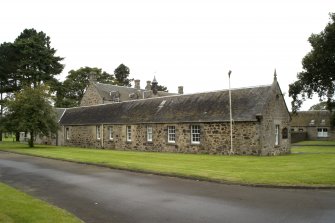 View of chapel block from SE