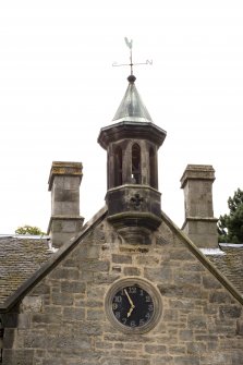 Detail of clock and bellcote from ENE.