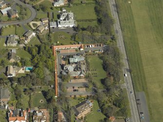 Oblique aerial view centred on Craigend House Hotel, taken from the N.