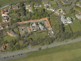 Oblique aerial view centred on Craigend House Hotel, taken from the S.