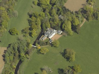 Oblique aerial view centred on Annick Lodge, taken from the W.
