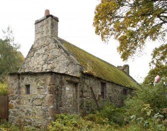 View from W showing derelict extension