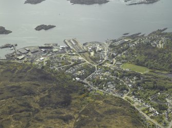 General oblique aerial view centred on the village, taken from the NE.