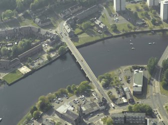Oblique aerial view of the bridge, taken from the SE.