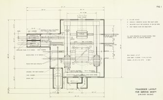EX-SCOTLAND, NON-SITE SPECIFIC, INDUSTRIAL/EXTRACTIVE/COAL: Scanned copy of drawing of Traverser layout for service shaft (airlocked building), National Coal Board, Production Department 'Reconstruction Standards for Mine Car circuits for service shafts' manual, Figure 1