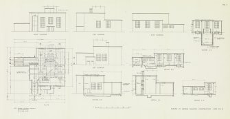 EX-SCOTLAND, NON-SITE SPECIFIC, INDUSTRIAL/EXTRACTIVE/COAL: Scanned copy of drawing of Example of surface building construction (reference to Figure 1 - SC 1075169), National Coal Board, Production Department 'Reconstruction Standards for Mine Car circuits for service shafts' manual, Figure 7