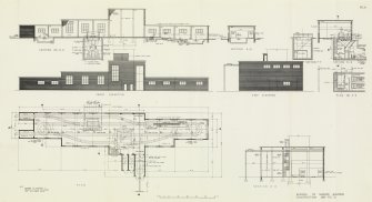 EX-SCOTLAND, NON-SITE SPECIFIC, INDUSTRIAL/EXTRACTIVE/COAL: Scanned copy of drawing of Example of surface building construction (reference to Figure 3 - SC 1075177), National Coal Board, Production Department 'Reconstruction Standards for Mine Car circuits for service shafts' manual, Figure 8