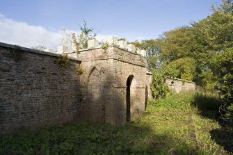 Garden wall pavilion. View from SW