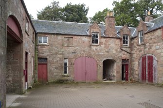 Courtyard. View from E