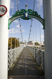 Support tower and deck, view from W