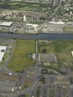 Oblique aerial view centred on the tunnel area, taken from the S.