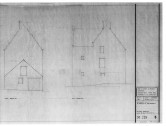 West and East Elevations.