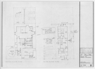 Second and Third Floor Plans.
