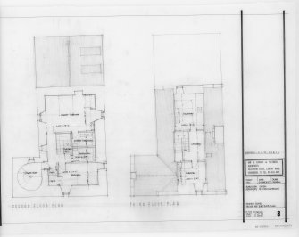 Second and Third Floor Plans.
