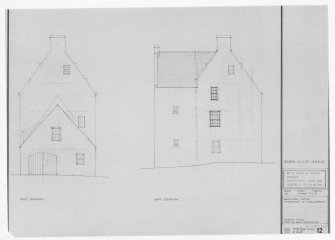 West and East Elevations.