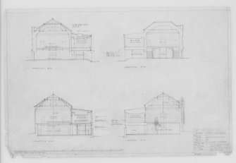 Proposed alterations with sections.