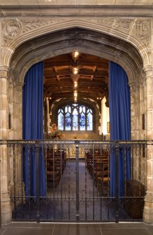 Interior. View of side chapel entrance