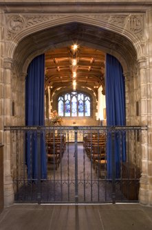 Interior. View of side chapel entrance